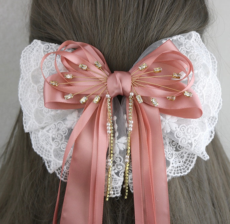 Retro style, Princess liked, Long Tail Hair Bow