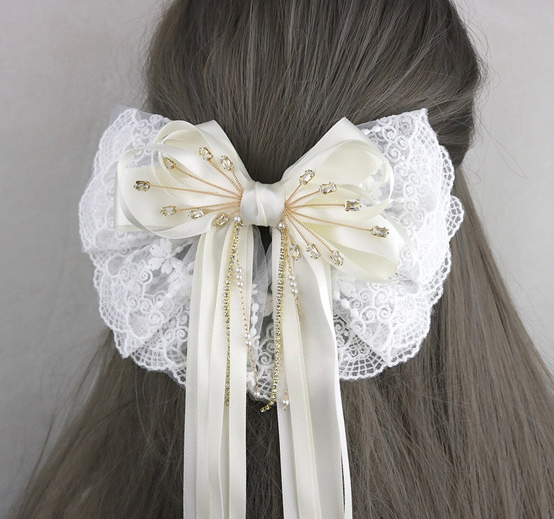 Retro style, Princess liked, Long Tail Hair Bow