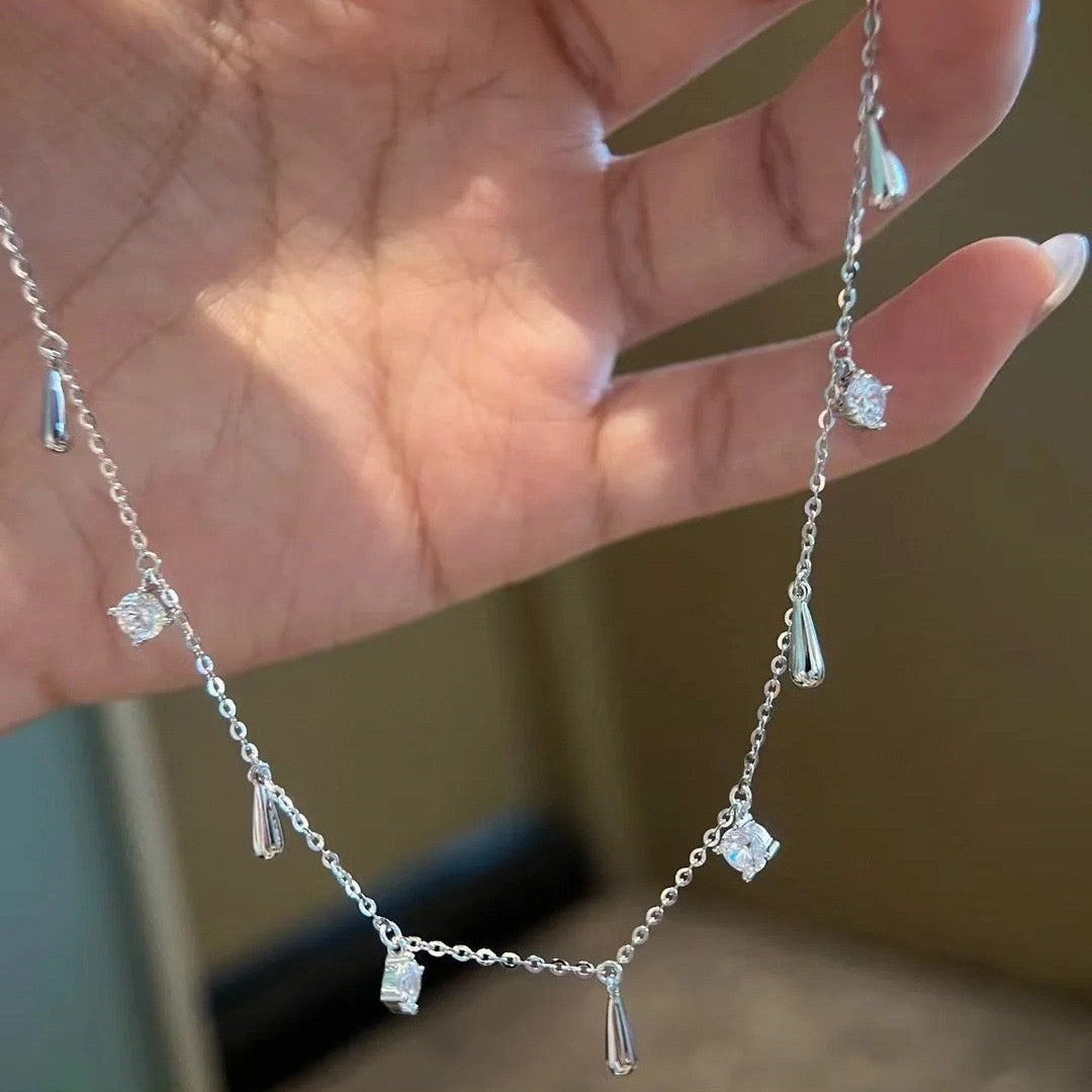 Cross Rhinestones necklace set