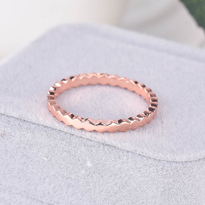Hexagon design 6 rings in set