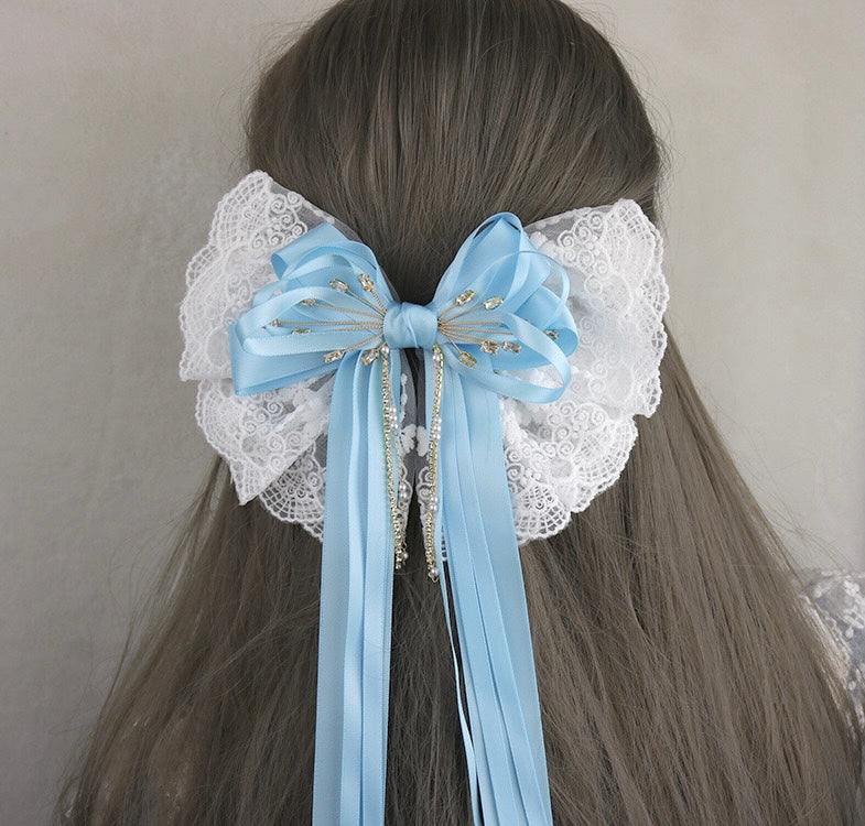 Retro style, Princess liked, Long Tail Hair Bow