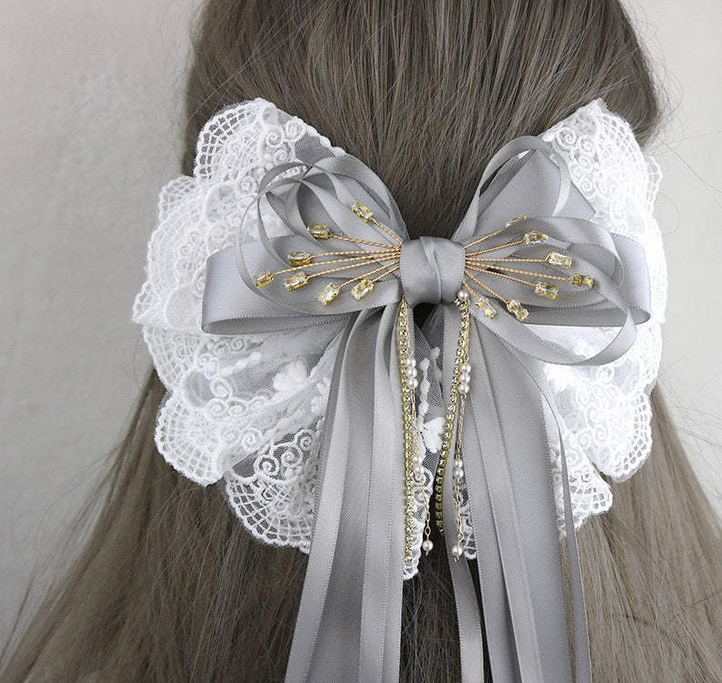 Retro style, Princess liked, Long Tail Hair Bow
