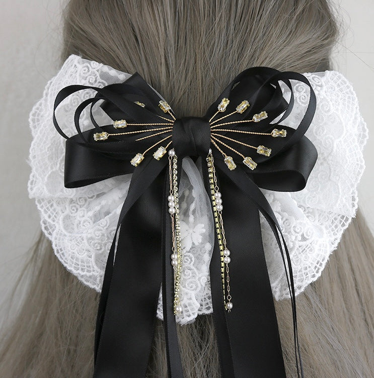Retro style, Princess liked, Long Tail Hair Bow
