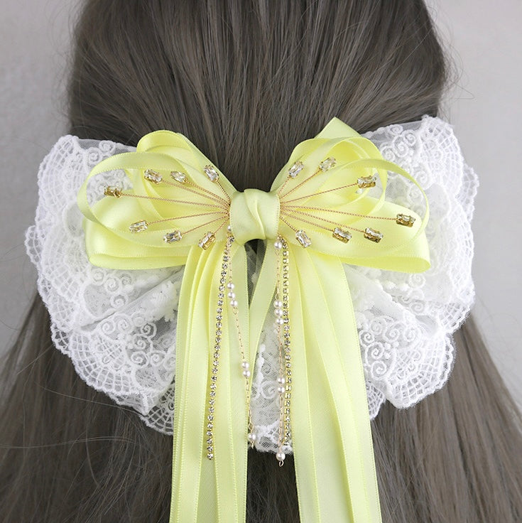 Retro style, Princess liked, Long Tail Hair Bow