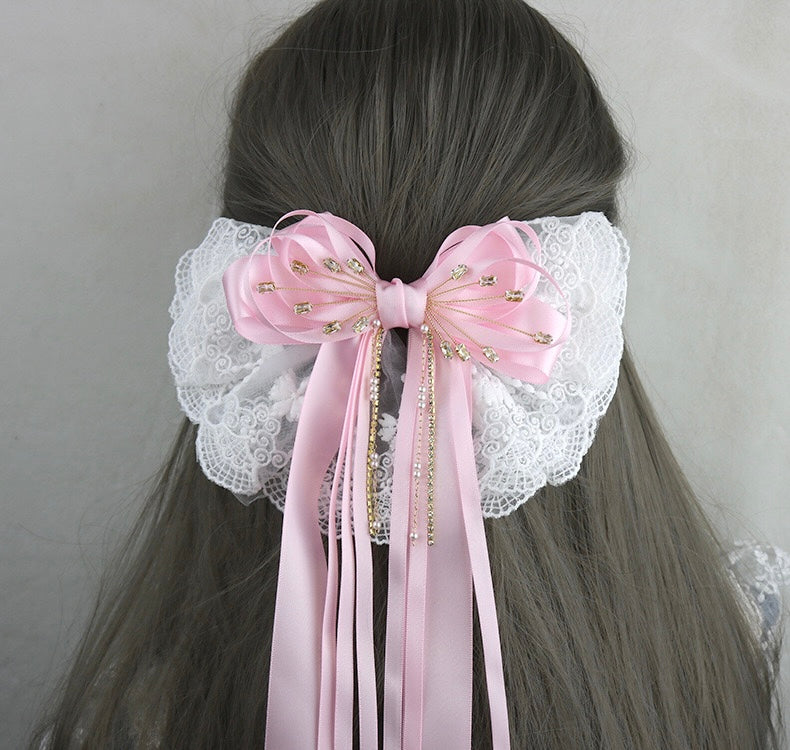 Retro style, Princess liked, Long Tail Hair Bow