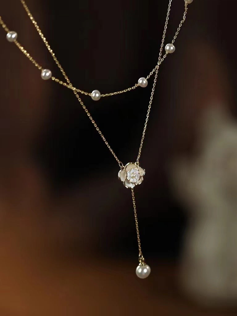 Autumn Pearl Necklaces set