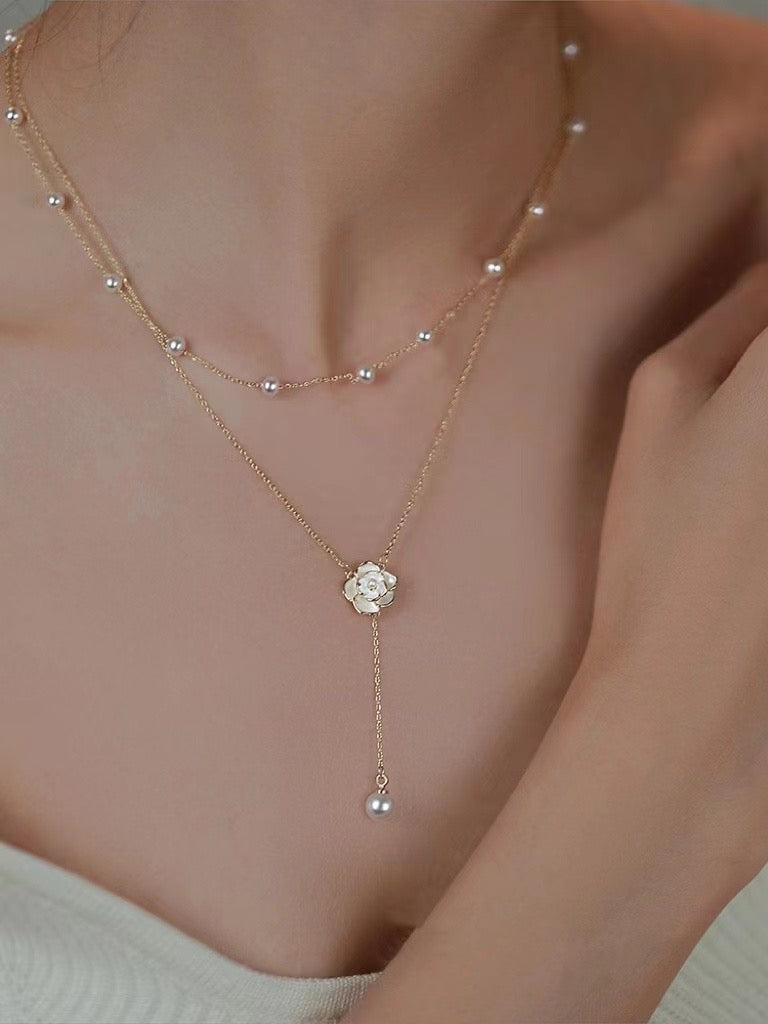 Autumn Pearl Necklaces set