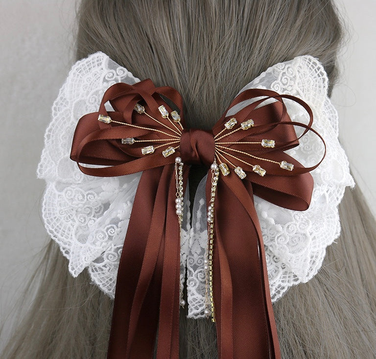 Retro style, Princess liked, Long Tail Hair Bow