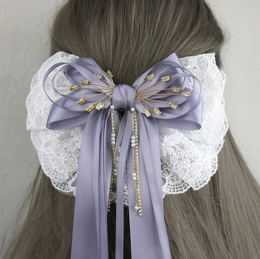 Retro style, Princess liked, Long Tail Hair Bow
